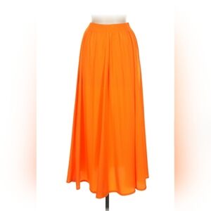 Double Zero Vibrant Orange Maxi Skirt